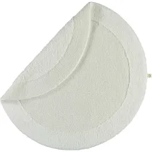 Rhomtuft Exquisit Weiß Ø 80 cm