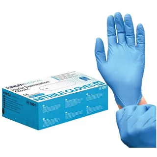 KingFa Nitril Einmalhandschuhe puderfrei, 100 St Handschuhe,