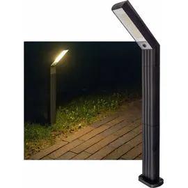ChiliTec Wegeleuchte Kunststoff 78 cm inkl. Dämmerungssensor schwarz