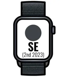 Apple Watch SE GPS + Cellular 44 mm Aluminiumgehäuse mitternacht, Sport Loop mitternacht