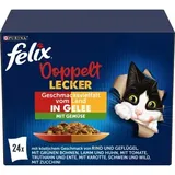 FELIX SGWEA Doppelt Lecker Fleisch mit Gemüse 24x 85g