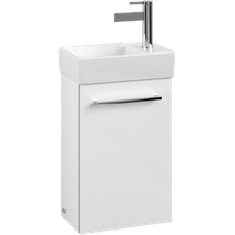 Villeroy & Boch Avento Waschtisch-Unterschrank A87600B4 34 x 51,4 x 20,2 cm, Anschlag links, 1 Tür, Crystal White