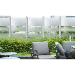 Sichtschutzzaun Glas Arhus  -  - aus 	Glas (Einscheiben-Sicherheitsglas)