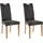 Home Affaire Esszimmerstuhl Roberta Mikrofaser grau 2er Set