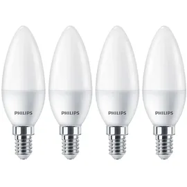 Philips LED-Kerze 4,9W E14 470 lm warmweiß 4 St.