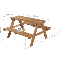 roba Kindersitzgruppe Picknick for 4 braun