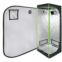 Ansobea Growzelt, 60x60x180cm Grow Box, 600D Oxford Grow Tent, Lichtdicht und Wasserdicht Growschrank, Luftig Gewächshaus Growroom für Homegrowing, Indoor-Anbau