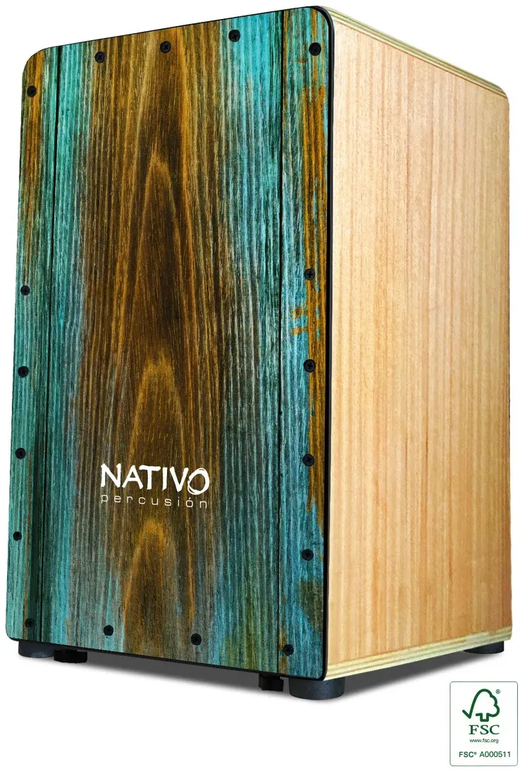 Nativo Cajon STUD-SYRAH, Studio Serie, Standardgröße, Cajon, Eiche, SYRAH, EVA Sitzpolster, Bassvers