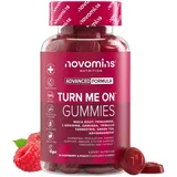 Novomins Turn Me On Gummies – Natürlicher Libido-Booster für Frauen – Maca-Wurzel, Ashwagandha, L-Arginin & Vitamin B6 – Glutenfrei – Libido Enhancer für Frauen – 60 Vegane Gummies