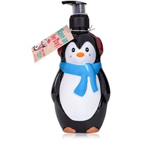 Accentra Handseife HAVE AN ICE DAY, 310ml im Pumpspender in Pinguin-Form, Flüssigseife Seifenspender, Vanilla Frost -Duft - nachfüllbar, 8156666, Schwarz-weiß