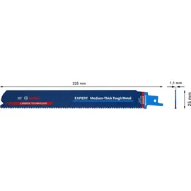 Bosch Expert ‘Medium-Thick Tough Metal’ S 1155 HHM Säbelsägeblatt, 3 Stück
