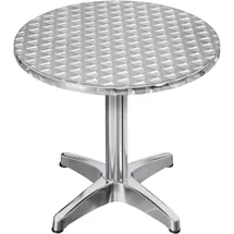 GGM Möbel CB | Aluminium Bistrotisch | Ø:H 60 x 78 cm | Edelstahl | Rund