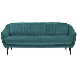 Sofa  Sophia ¦ türkis/petrol ¦ Maße (cm): B: 215 H: 83 T: 90