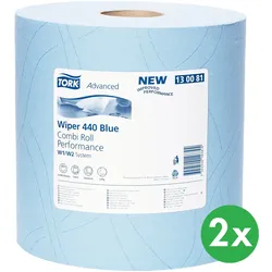 Tork Advanced Wischtuch 440 blau Kombi Rolle Performance