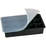 Intirilife 1x Eiswürfelform - Eiswürfel Silikonform mit 15 Fächern à 3 x 3 x 3 cm für große Eiswürfel – BPA Freier Flexibler Eiswürfelbehälter für Eis, Babynahrung und mehr