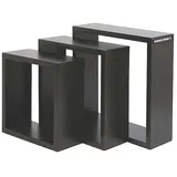 Minecraft Wandregal 28 x 28 x 12 cm Schwarz