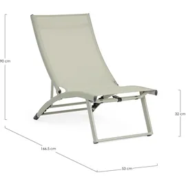 BIZZOTTO Gartensessel Taylor 53 x 90 x 166 cm grün 2 St.