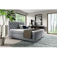 Yourhouse24 Boxspringbett Guliette mit 2 Bettkästen, Doppelbett mit Bonell-Matratze