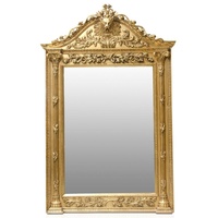Casa Padrino Luxus Barock Standspiegel Gold - Handgefertigter Massivholz Spiegel im Barockstil - Barock Möbel - Edel & Prunkvoll