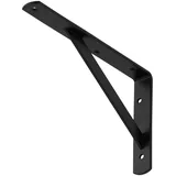 1 Stück SOTOOLS Schwerlastkonsole schwarz 250 x 150 x 30 mm Regalkonsole Regalträger aus Stahl