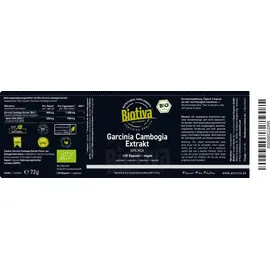 Biotiva Garcinia Cambogia Extrakt Kapseln 120 St.
