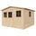 TIMBELA Geräteschrank 3 x 3 m Beige