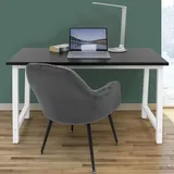 ML-Design Schreibtisch Computertisch Bürotisch Arbeitstisch PC Tisch 120x60cm Schwarz-Weiß