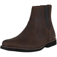 Timberland Herren Woodhull Chelsea Basic Stiefel, Dark Brown Full Grain, 41 EU