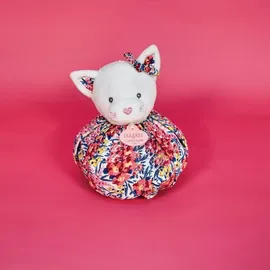 Doudou et Compagnie Boule Katze Schmusetuch 25 cm Rosa