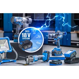 BGS Akku-Schlagschrauber-Satz bürstenlos 1200 Nm 18 V mit Akku und Schnell-Ladegerät