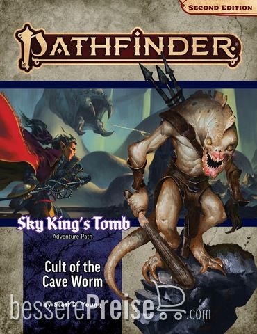 Paizo Publishing PZO90194 - Pathfinder Adventure Path #194: Cult of the Cave Worm (Sky Kings Tomb 2 of 3)