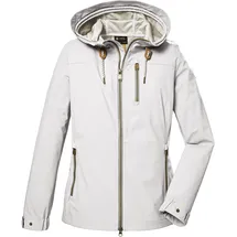 G.I.G.A. DX by killtec GS 24 Wmn Sftshll Jckt Softshell Jacke Mit Kapuze/Outdoorjacke, Weiß, 38