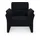 DOMO collection Sessel Pina Mikrofaser 99 x 95 x 88 cm Dunkelblau