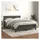 vidaXL Boxspringbett 140 x 200 cm Dunkelgrau