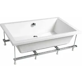 Polysan s.r.o. DEEP Rechteck-Duschwanne 150x75x26cm, tief, weiss mit Rahmengestell