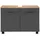 WELLTIME Waschbeckenunterschrank Trento 80 x 54 x 19 cm Braun/Grau