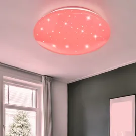 GLOBO RGB LED Deckenleuchte 1 rund weiß