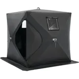 VEVOR Tragbarer Eisunterstand, Pop-Up-Zelt zum Eisfischen für 1–2 Personen, 24 Quadratfuß befischbare Fläche, Eishütte zum Winterfischen,