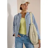 Cecil Damen Overshirt mit Kapuze und Streifen - XXL