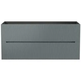 vente-unique Waschbeckenunterschrank 2 Schubladen 120 x 55 x 45,5 cm Grau