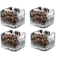 Pasabahce Timeless - 4er-Set quadratische Snackschalen