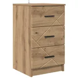 vidaXL Nachttisch Artisan-Eiche 38 x 38 x 66 cm Braun