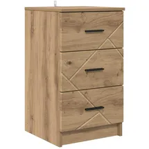 vidaXL Nachttisch Artisan-Eiche 38 x 38 x 66 cm Braun