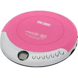 Roxx PCD 501 pink Tragbarer CD-Player CD, CD-R, CD-RW, MP3 Pink, Silber