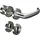 OGRO Rosettengarnitur CORE+8999 8 mm grau/silber