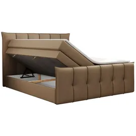 MKS Meble Boxspringbett 200 x 200 cm H3 Braun
