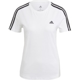 adidas Damen Essentials Slim Langarm T-Shirt, White/Black, XXL