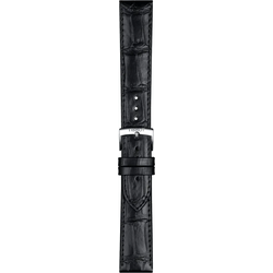 Tissot Leder  T852043012 - Genarbtes Rindsleder mit Alligatorlederoptik,schwarz