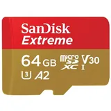 SanDisk Speicherkarte 64 GB »microSDXC Extreme 170MB/80MB card only - Extended Capacity SD (MicroSDHC)