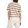 Monari Sweatshirt Streifenmuster Braun 40